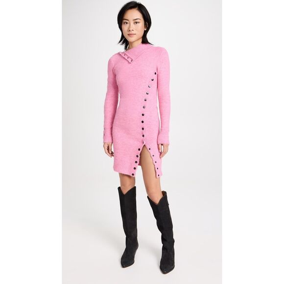 Isabel Marant Marina Dress in Pink Size FR42/US10 $1,390 - Picture 4 of 7